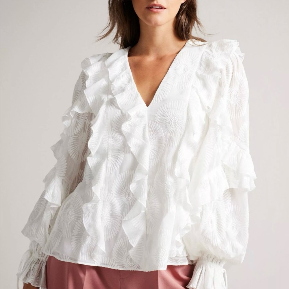Ted Baker London White Blouse NWT